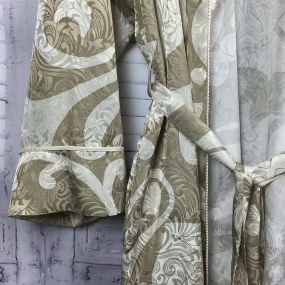 Vintage Mary McFadden Satin Robe - Picture 2 of 12